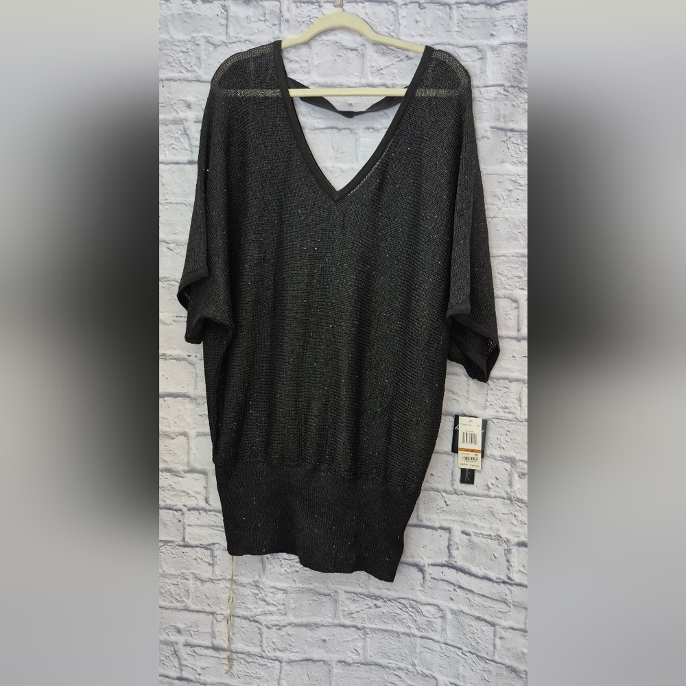 Baby Phat Black Knit Short Sleeve Sweater